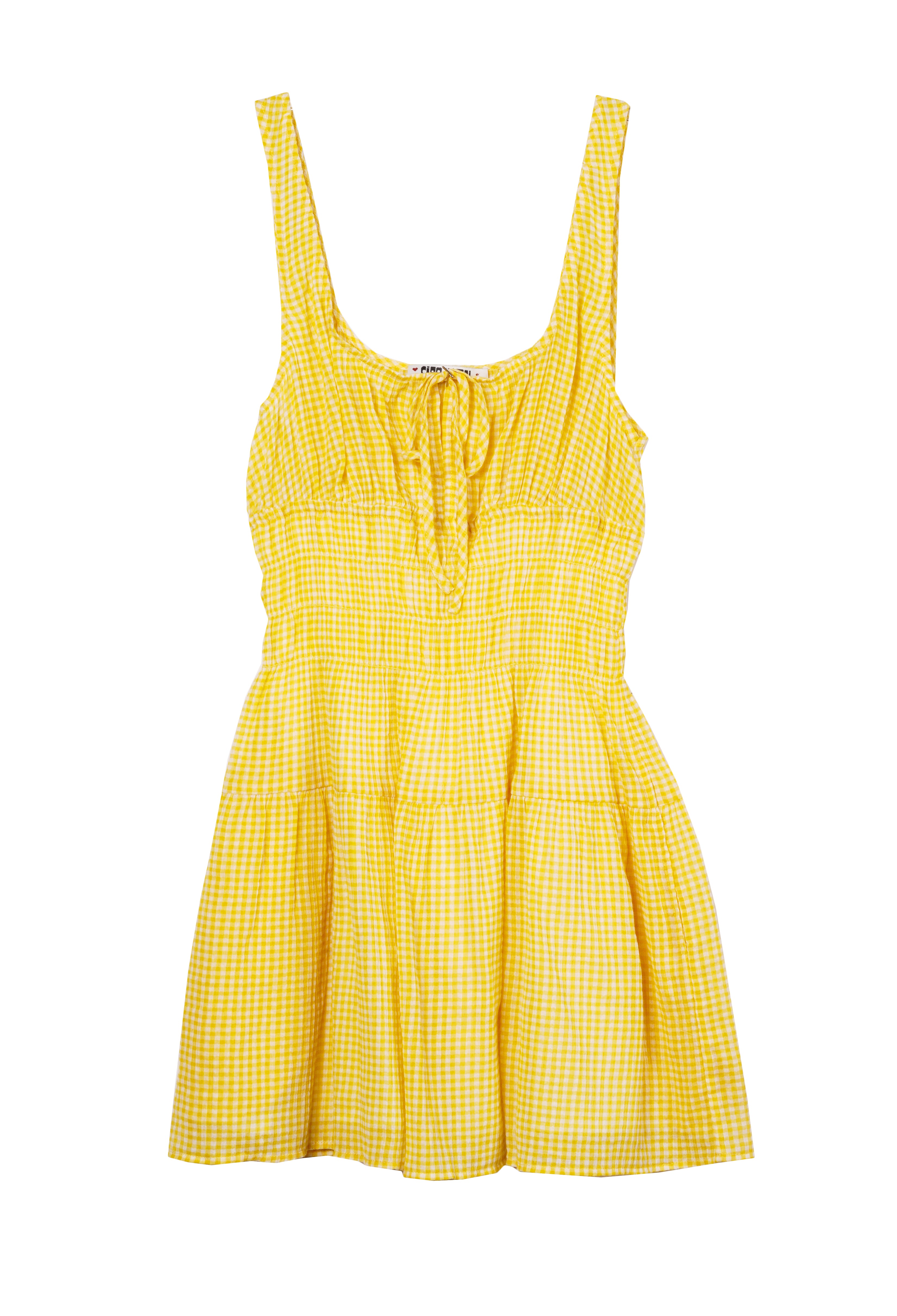 Gianluca Sun Gingham Cotton Dress – Ciao Lucia