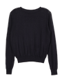Lacerta Black Sheer Pullover Sweater
