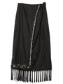 Seraphine Embellished Cotton Fringe Skirt