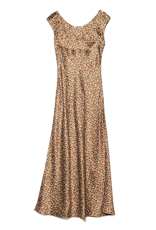 Regine Floral Charmeuse Silk Dress
