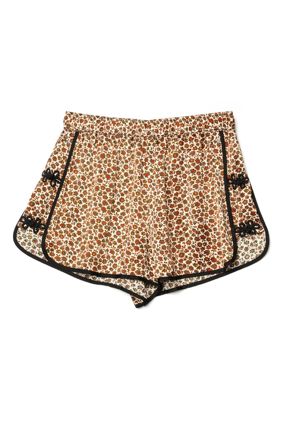 Bibbi Floral Charmeuse Silk Short