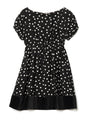 Hannele Dupioni Dot Dress