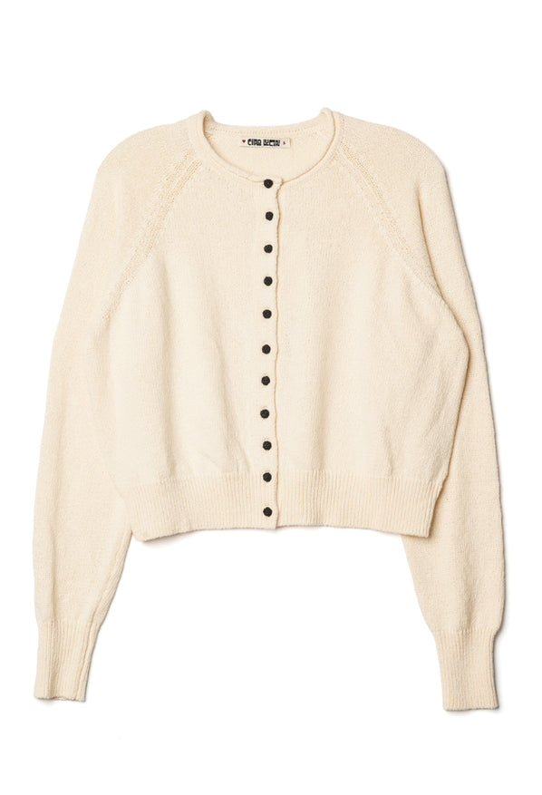 Laine Cotton Cardigan Ivory