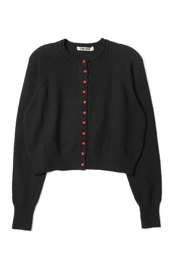 Laine Cotton Cardigan Black