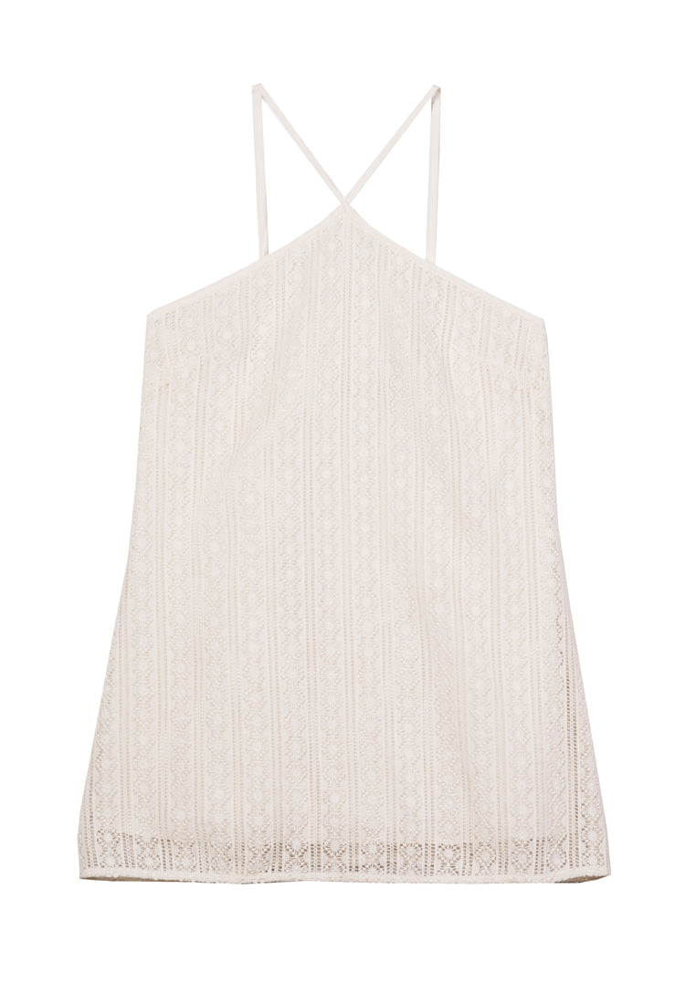 Noemi White Crochet Lace Mini Dress – Ciao Lucia