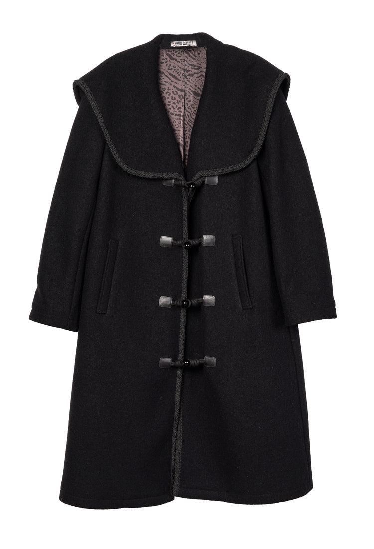 Malla Black Wool Coat – Ciao Lucia