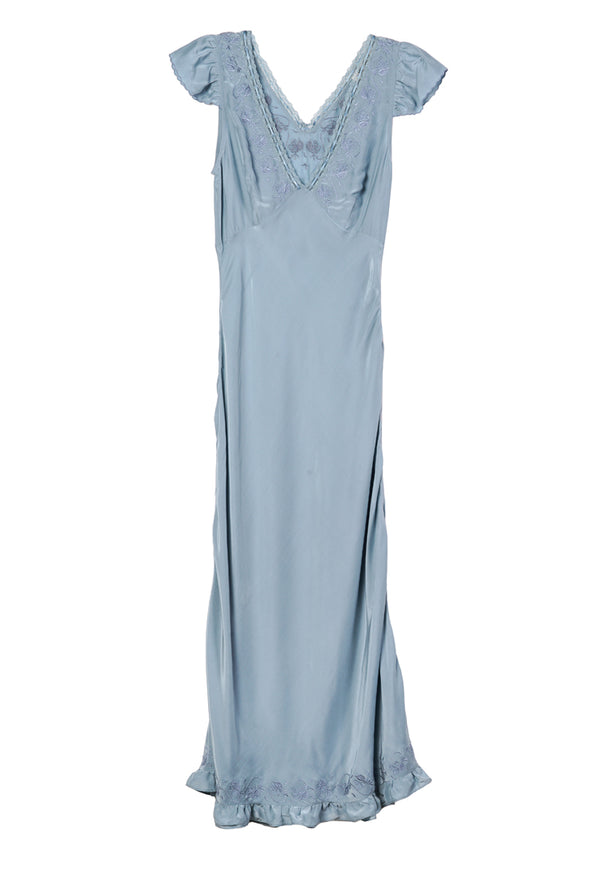 Isol Dress Marine Floral Embroidery