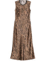 Lukka Leopard Printed Silk Charmeuse Dress