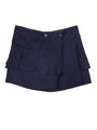 Oskar Navy Twill Mini Skirt
