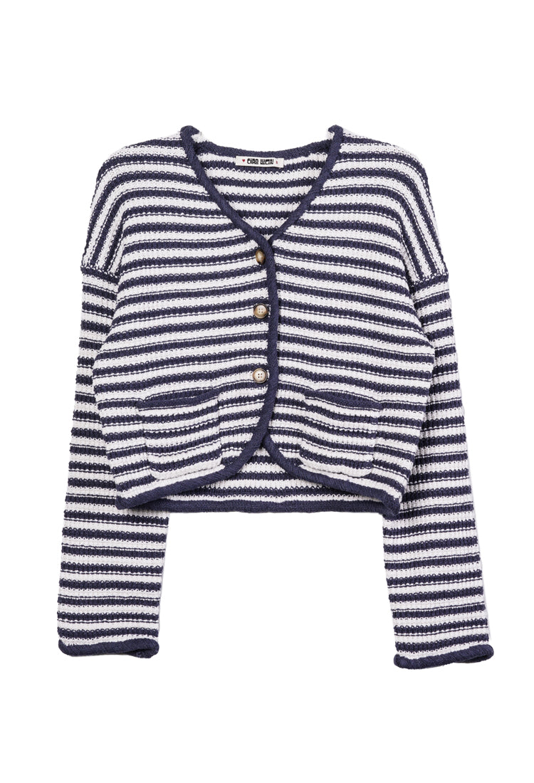 トップス Herlipto Muriel Stripe Knit Jacket Herta Stripe Knit Jacket – Ciao Lucia