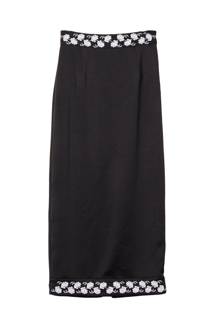 Elly Black Satin Skirt – Ciao Lucia