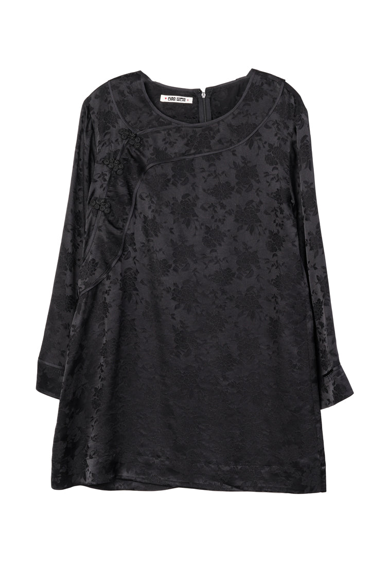 Loa Black Jacquard Dress – Ciao Lucia