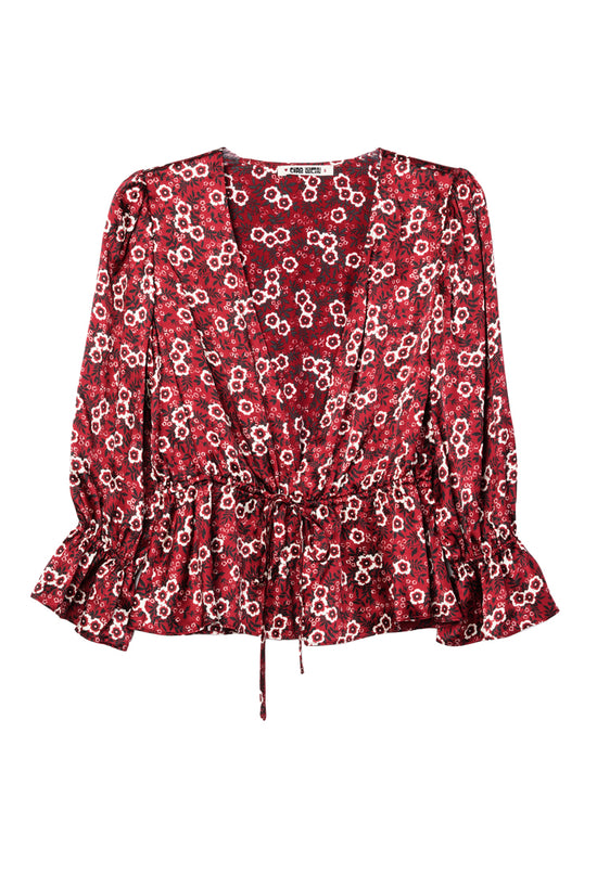Renata Ruby Silk Top