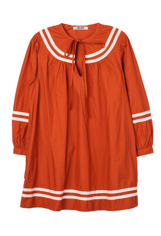 Palina Terracotta Cotton Dress