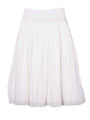 Irati White Embroidered Cotton Skirt