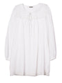 Jonita White Embroidered Cotton Dress