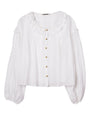 Anaia White Embroidered Cotton Top