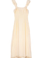 Amalie Cream Silk Dress