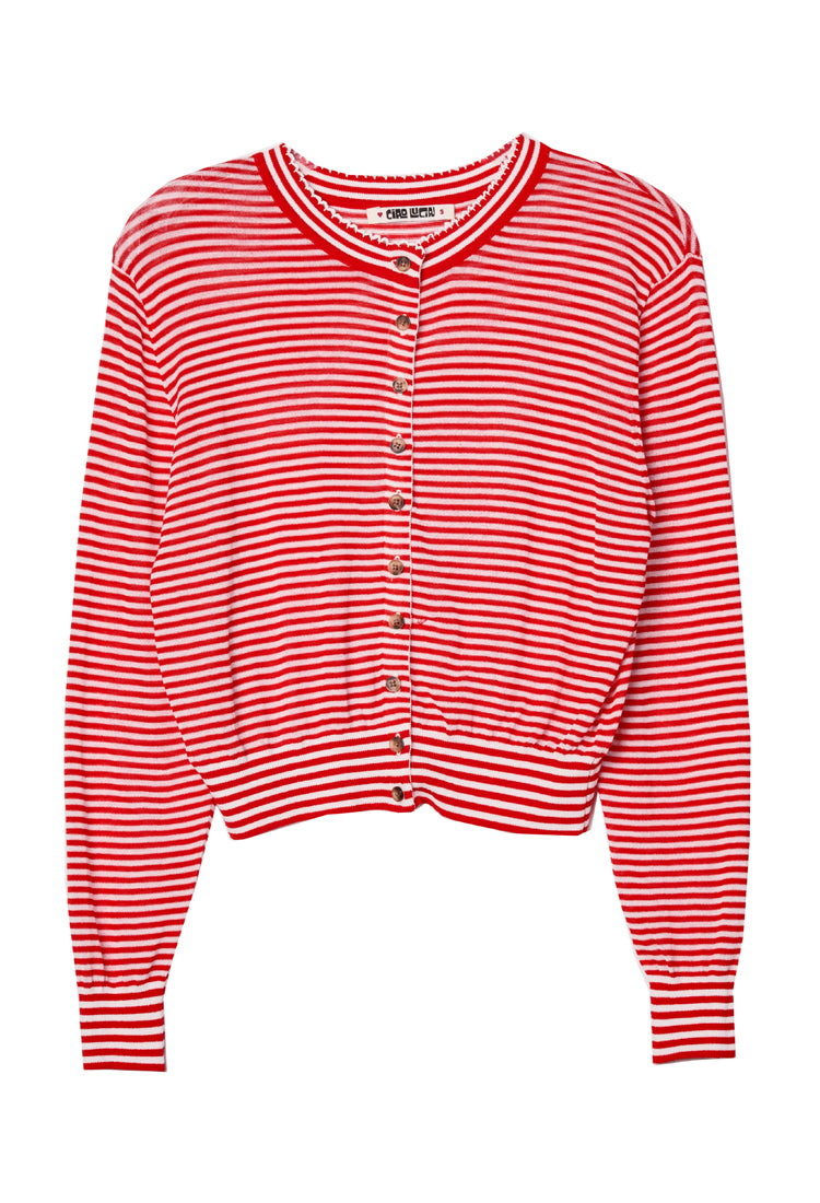 Hydra Red Stripe Cardigan – Ciao Lucia