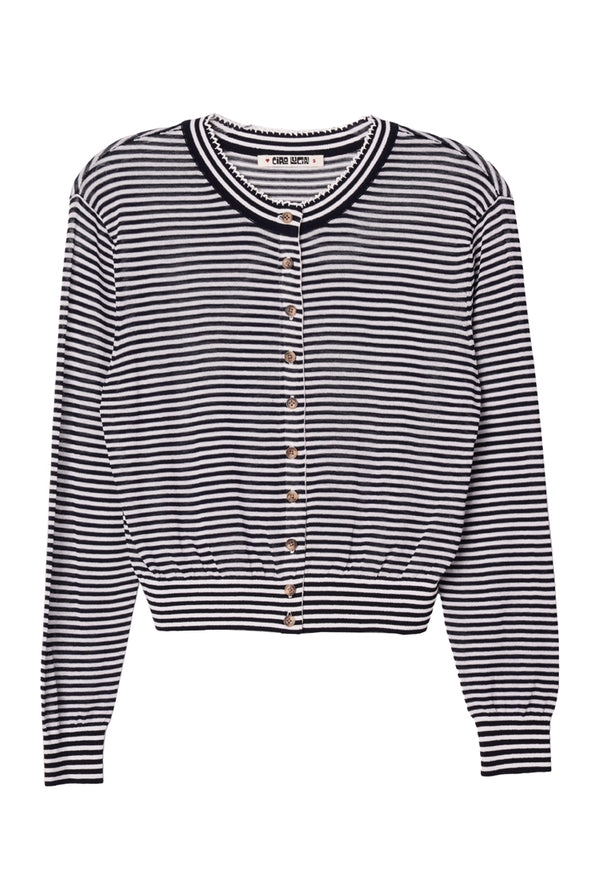 Hydra Midnight Stripe Cardigan