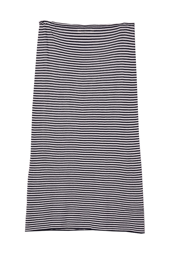 Faye Midnight Stripe Sheer Knit Skirt