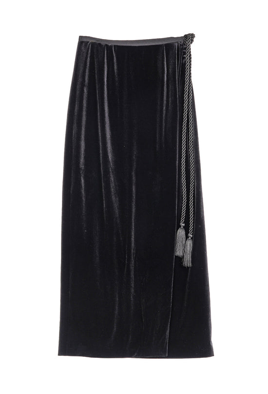 Luna Skirt Black Velvet