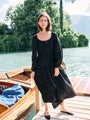 Noro Dress Black Cotton Voile