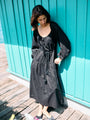 Noro Dress Black Cotton Voile