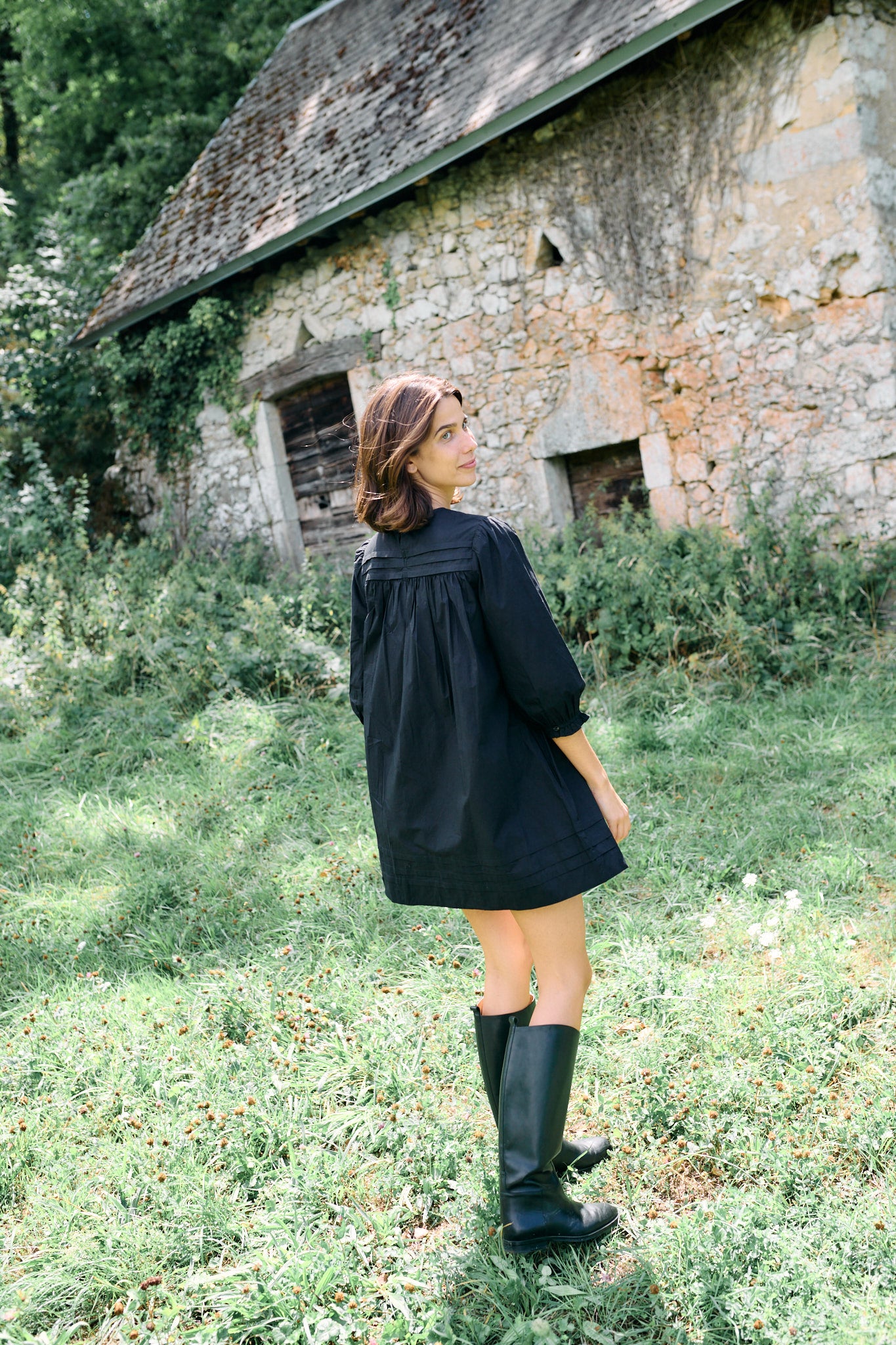 Jolin Black Cotton Dress – Ciao Lucia