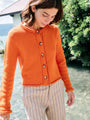 Doris Persimmon Wool Cardigan