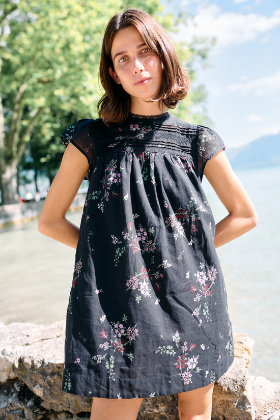 Anabela Dress Wildflower Print Cotton Voile