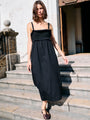 Dalla Dress Black Cotton Voile