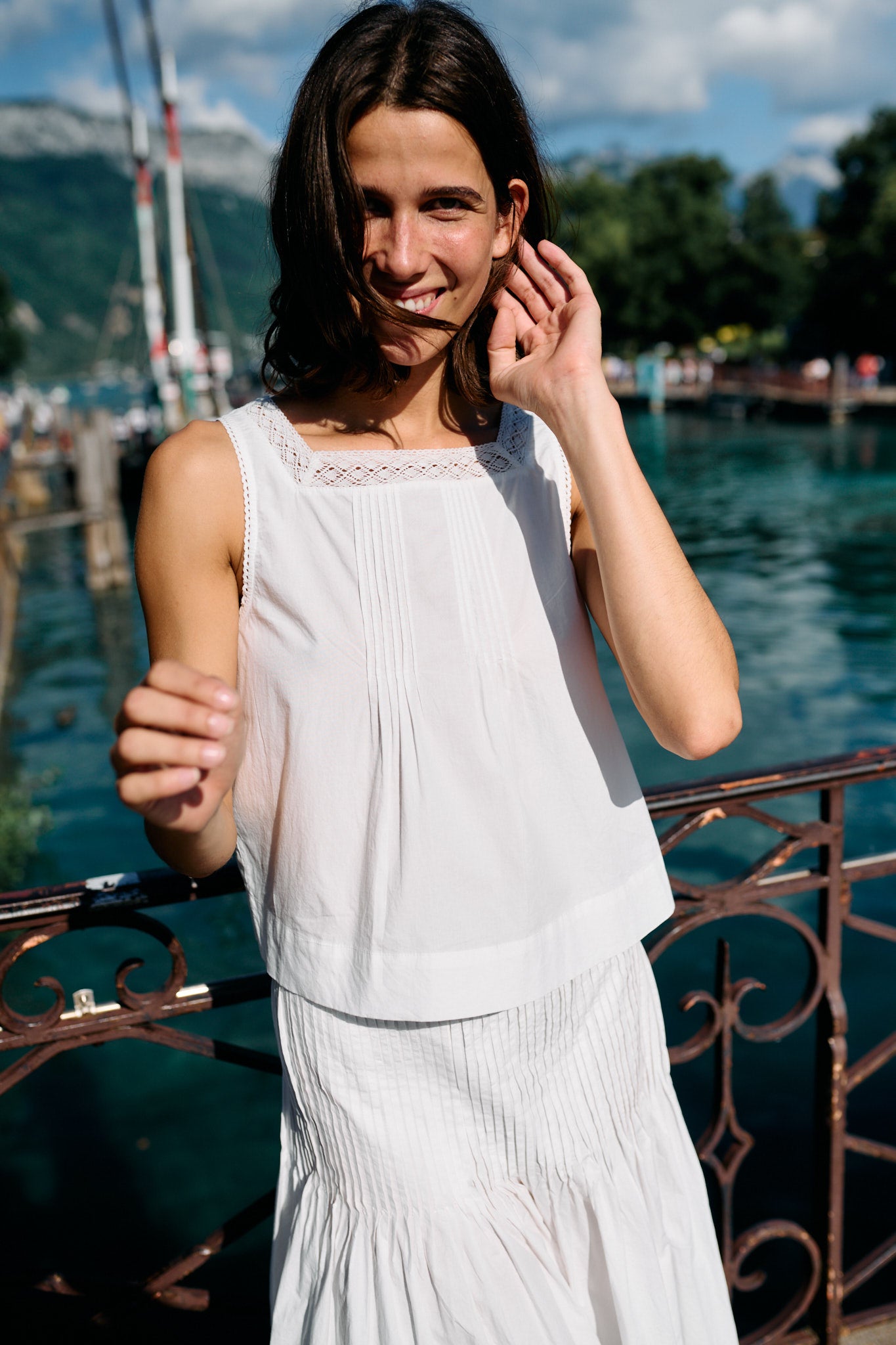Lexi Top White Cotton Poplin – Ciao Lucia