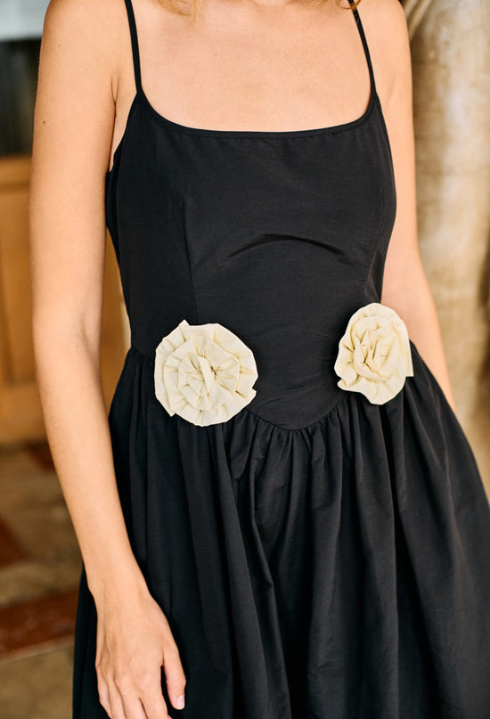 Neroni Dress Black Rosette