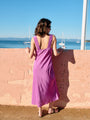 Leticia Orchid Satin Dress