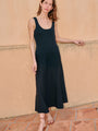 Ivonne Black Sheer Knits Dress