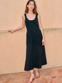 Ivonne Black Sheer Knits Dress