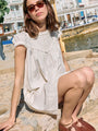 Brynn Ivory Cotton Poplin Dress