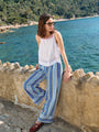 Lexi Floral Embroidered White Voile Tank
