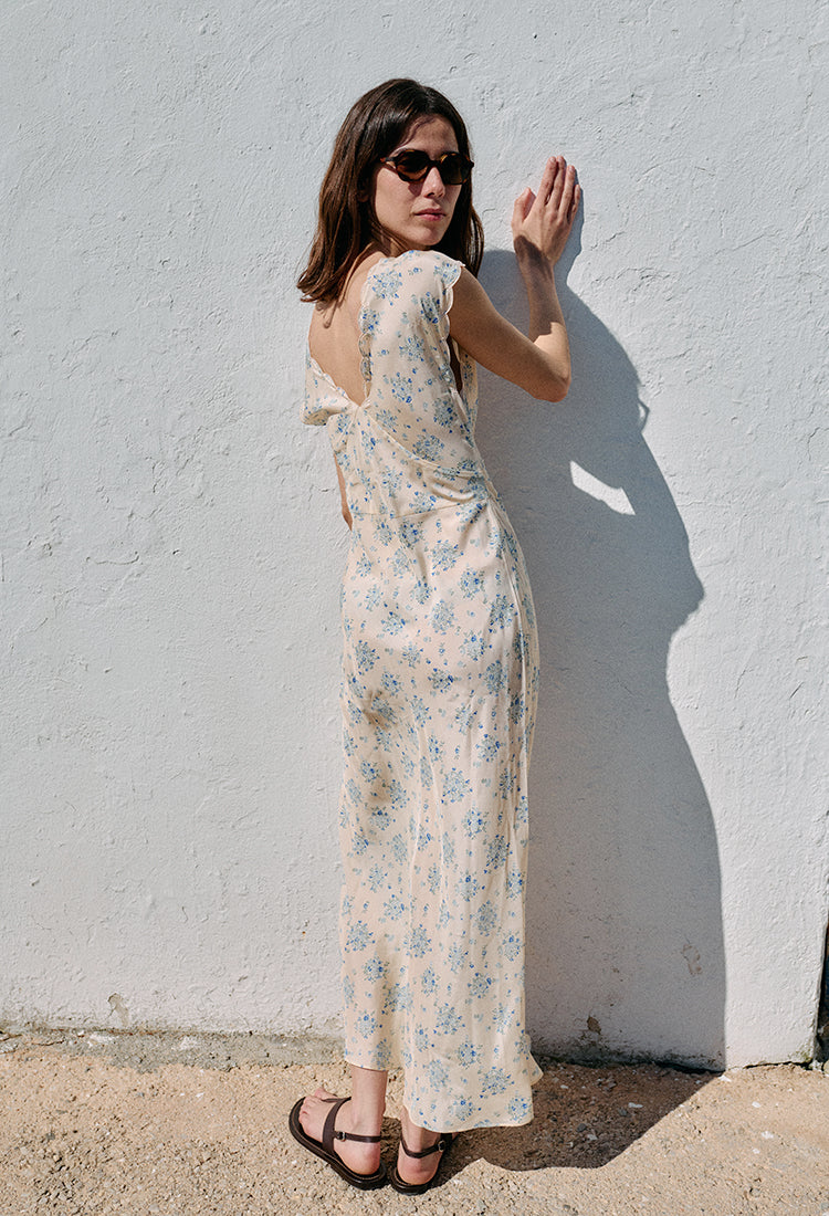 レディース マミー様Eica yoshinari SILK LINEN DRESS APRO