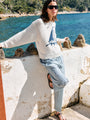 Josette Ivory Cotton Knit Pullover