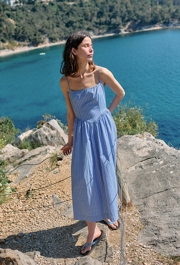 Neroni Stripe Shirting Dress
