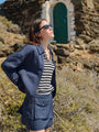 Oskar Navy Twill Mini Skirt