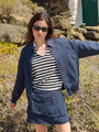 Oskar Navy Twill Mini Skirt