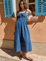 Iris Midnight Cotton Dress