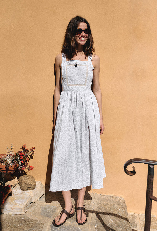 Freja English Garden Cotton Poplin Dress