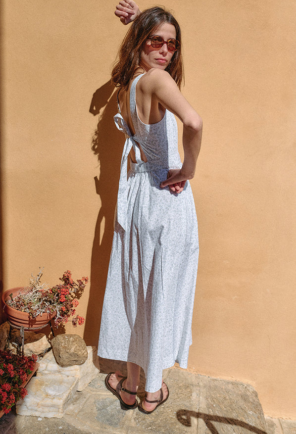 Freja English Garden Cotton Poplin Dress