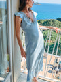 Isol Bleu Silk Dress