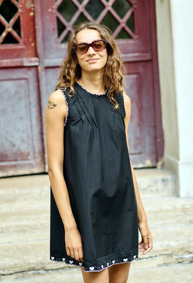 ワンピース BIBIDO CHUNYU STYLE LITTLE BLACK DRESS Ciao Lucia Ebba Dress Black