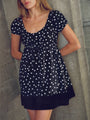 Hannele Dupioni Dot Dress
